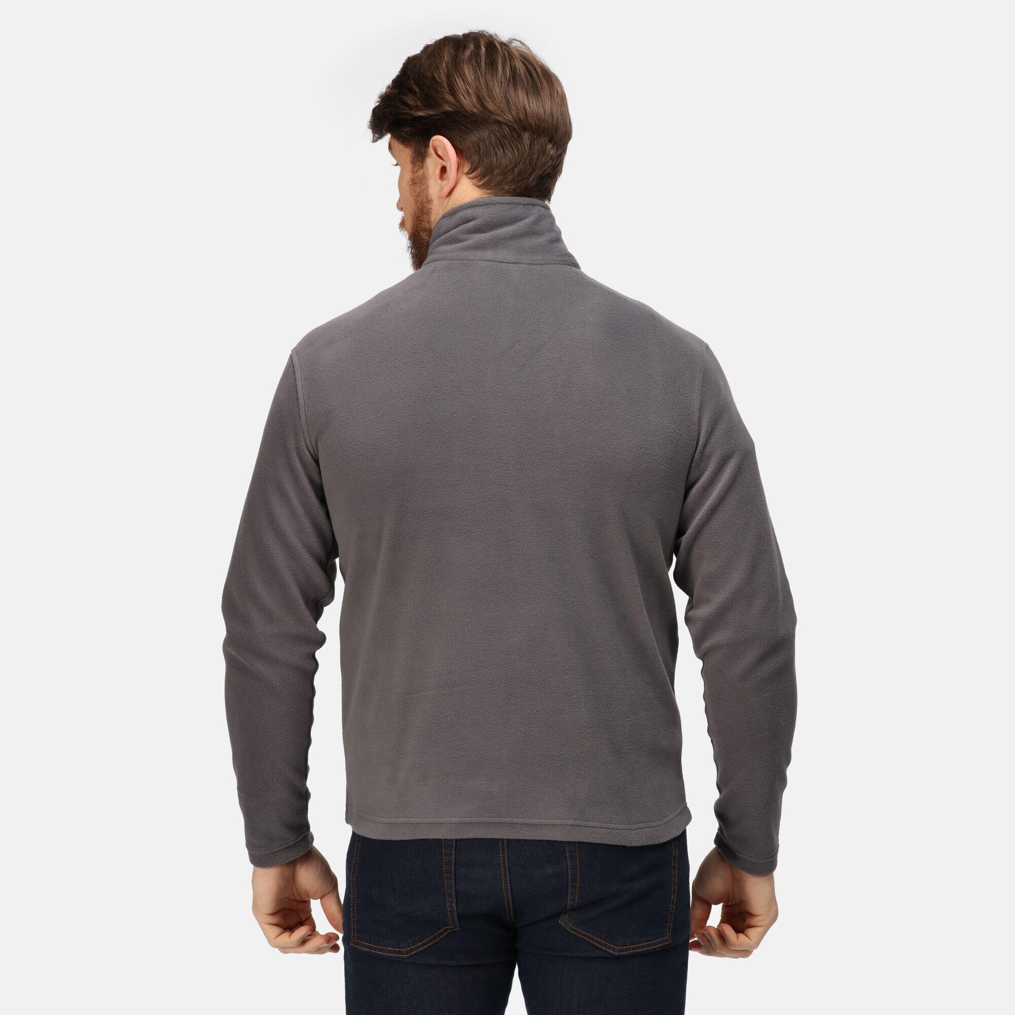 Mens Classic Microfleece Jacket (Seal Grey) 3/5