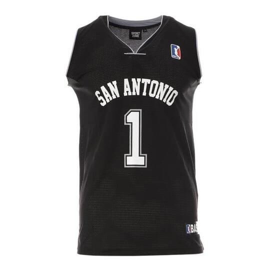 San Antonio Maillot de basketball Noir Homme Sport Zone