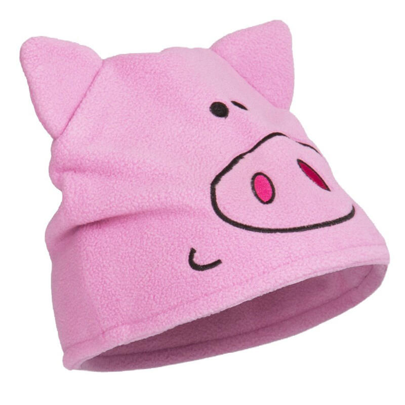 Oinky Bonnet motif cochon Enfant unisexe (Rose)