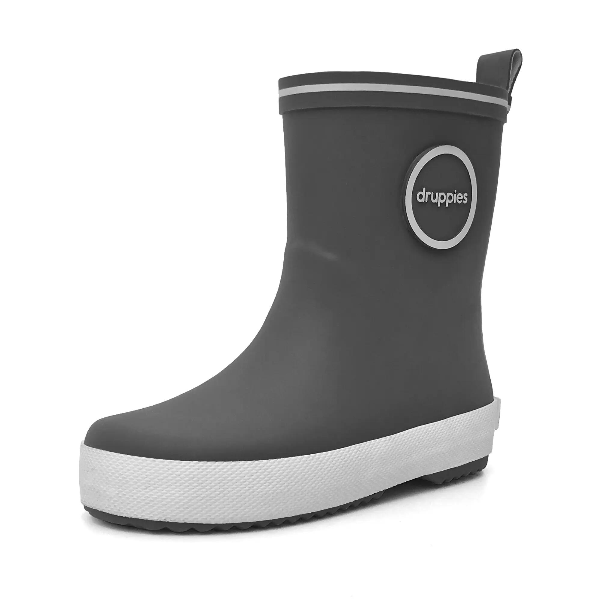 Regenlaarzen Kinderen - Natuurrubber Laarzen - Fashion - Grijs - EU 27 3/8