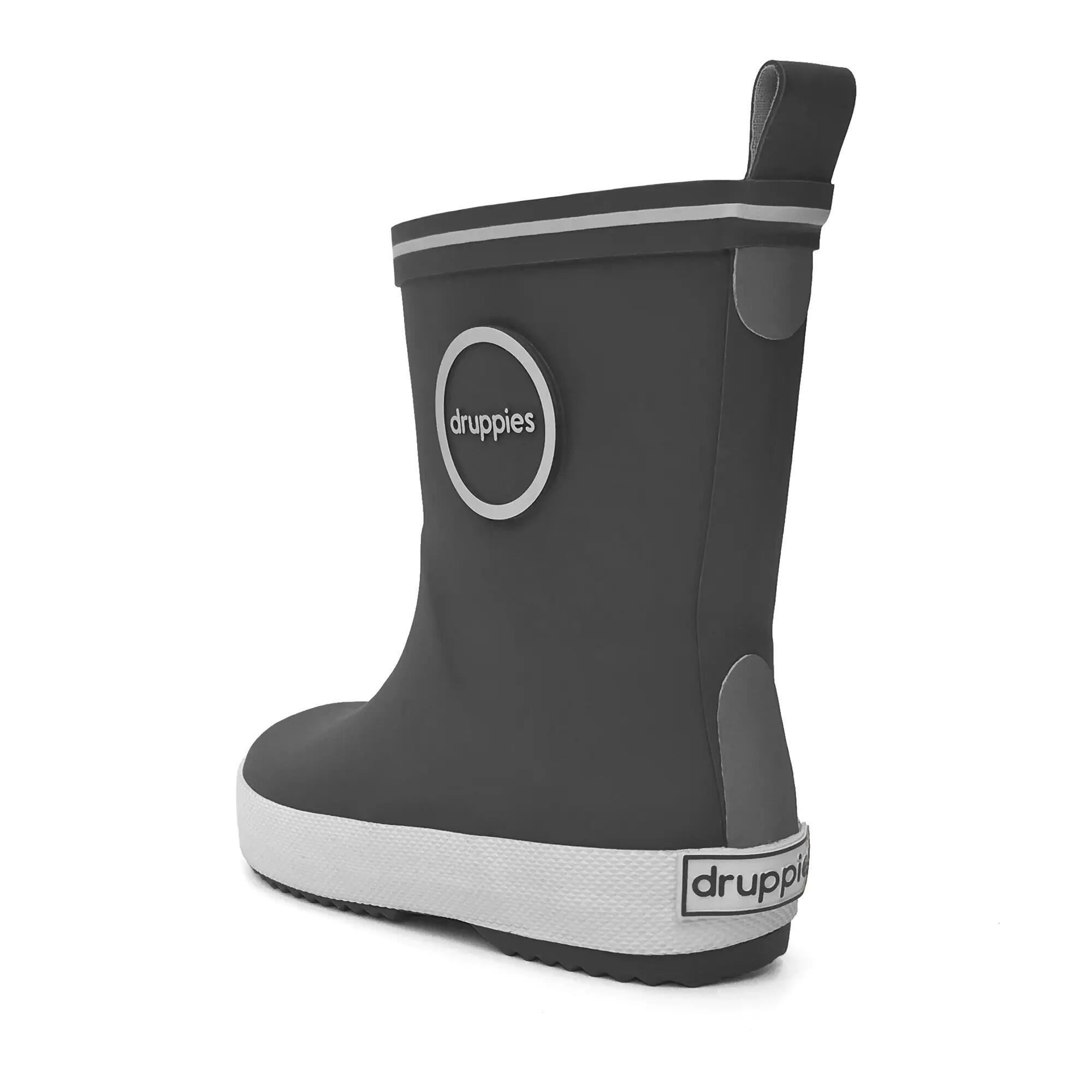 Regenlaarzen Kinderen - Natuurrubber Laarzen - Fashion - Grijs - EU 27 2/8