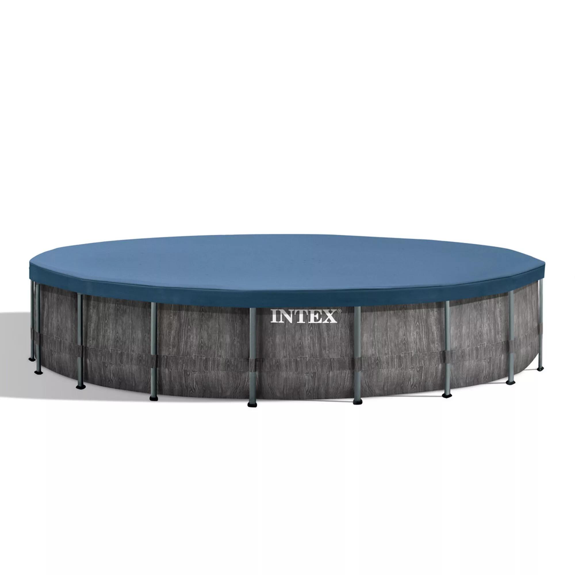 INTEX 26744NP - Intex 26744NP – Piscina Fuori Terra Prisma Frame Greywood Rotond 3/7