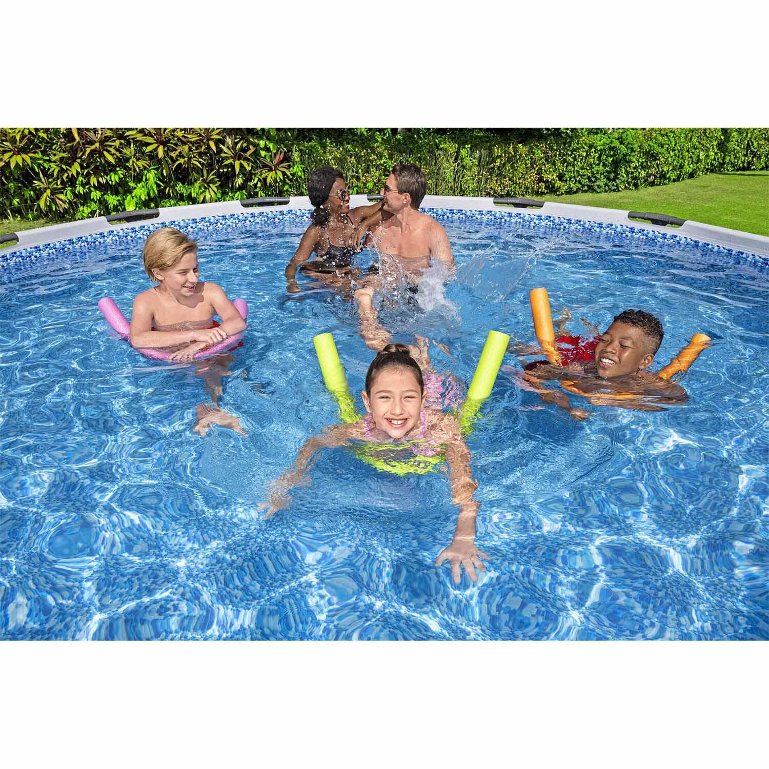 Basen stelażowy ogrodowy Bestway okrągły rodzinny 457x122 cm zestaw 11w1 5/7