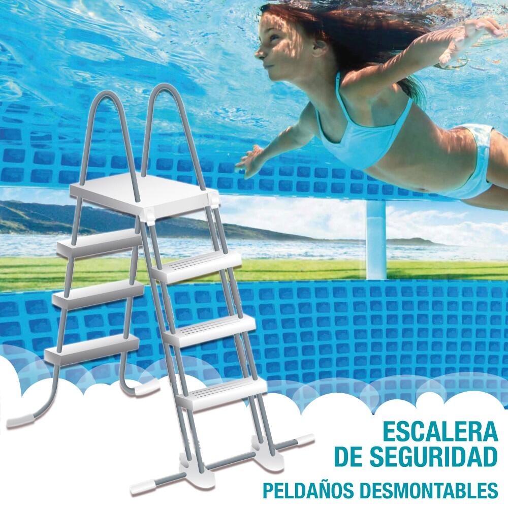 Intex 26730NP - Piscina Prisma Frame Clearview, Kit completo, 488x122 cm 5/7