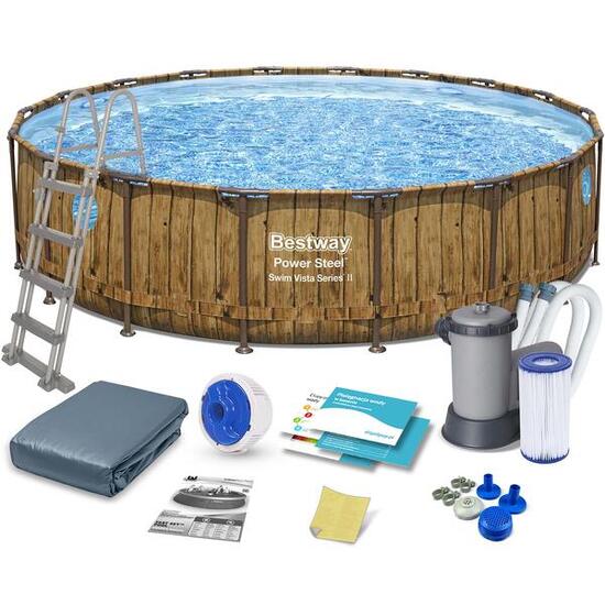 Basen stelażowy do ogrodu Bestway 549 x 122 cm zestaw 12w1