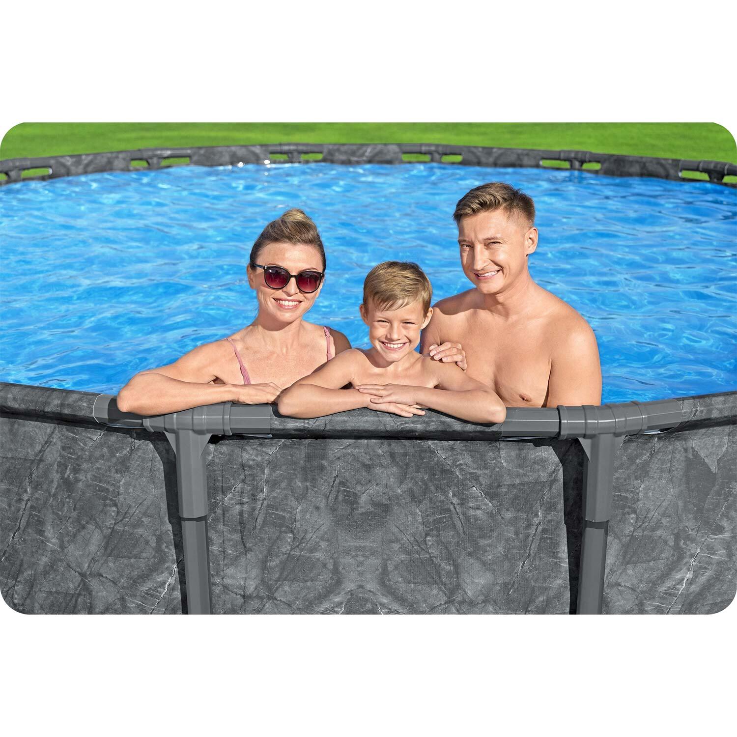 Basen stelażowy ogrodowy Bestway całoroczny 549x132 cm APX zestaw 11w1 4/8