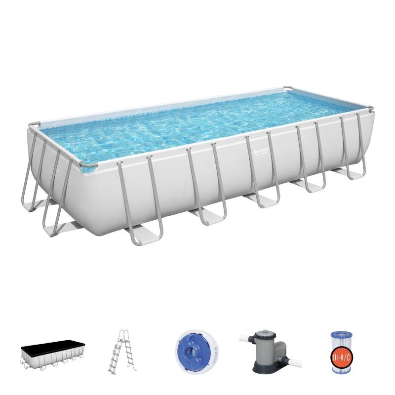 Piscine nuoto Bestway Power Steel, Grigia 6/7