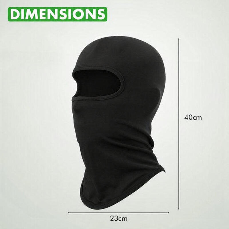 Căptușeală pentru cască Balaclava, motocicletă/scuter, neagră