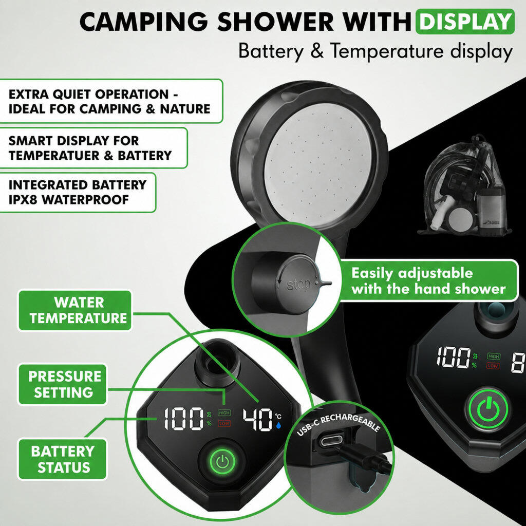 Chuveiro elétrico para camping 3/7