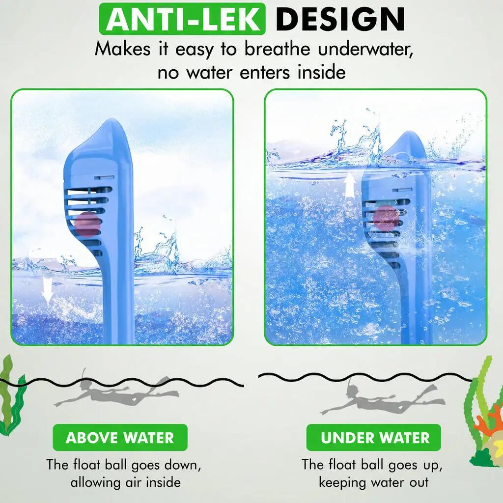 Ensemble de plongée rose pour enfants | Masque de plongée intégral 2/6