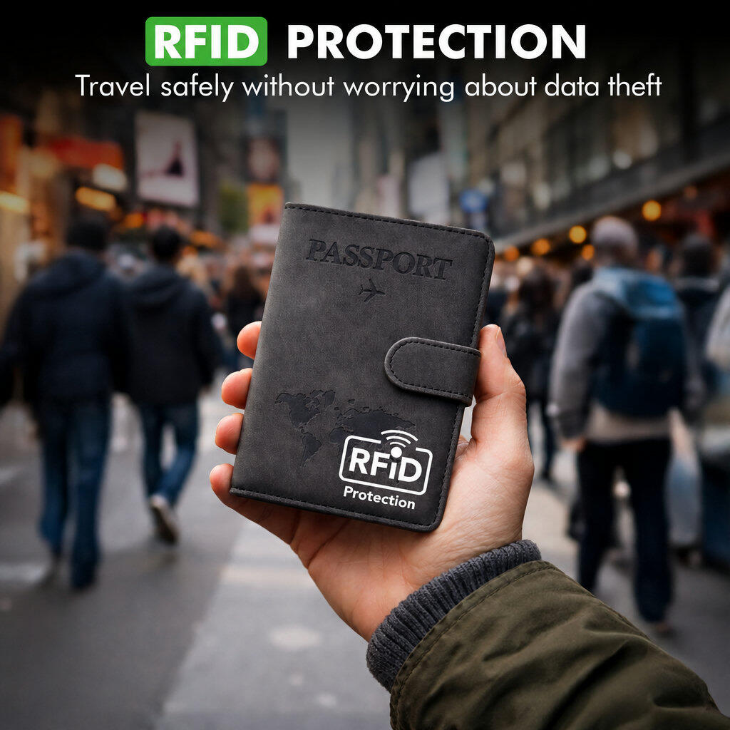 Paspoorthoesje RFID Travel Wallet Zwart 6/6