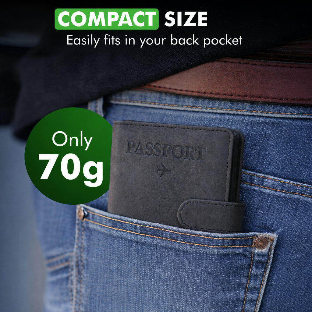 Paspoorthoesje RFID Travel Wallet Zwart 4/6