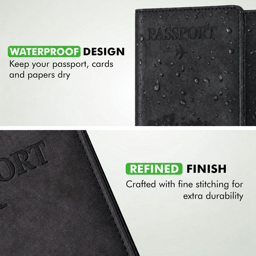 Paspoorthoesje RFID Travel Wallet Zwart 5/6