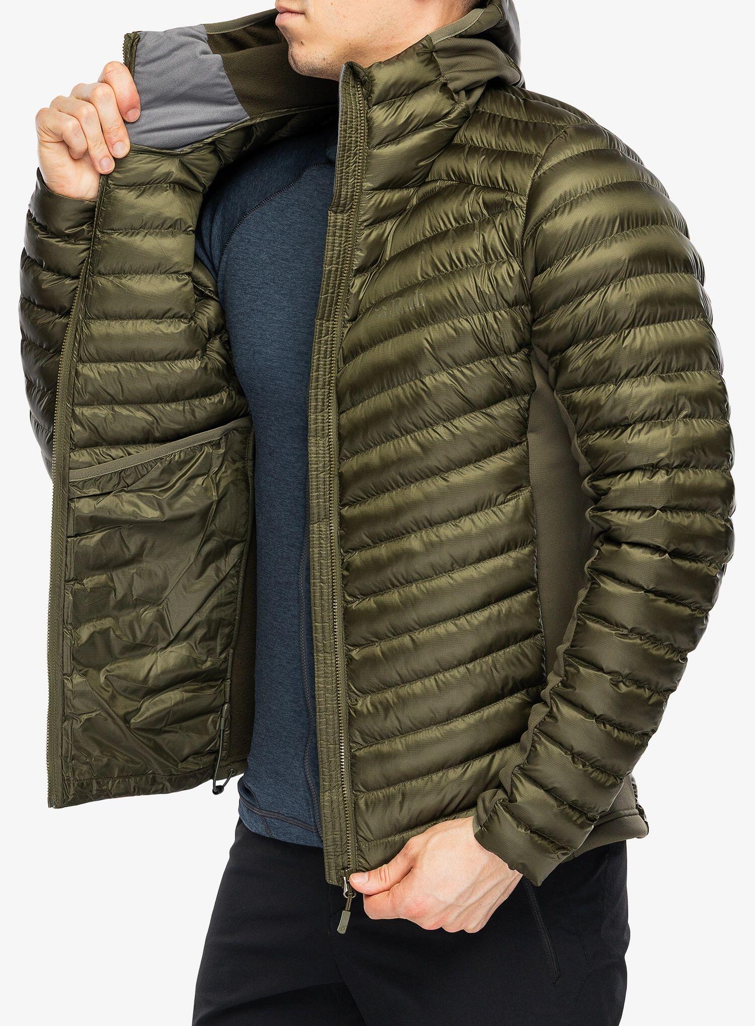 Kurtka ocieplana Rab Cirrus Flex Hoody - olive S 4/7