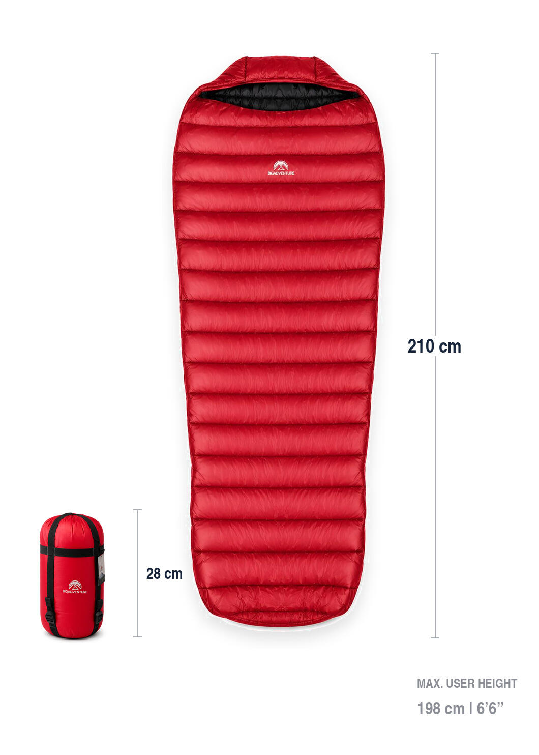 Sacco a pelo Big Adventure Comfort rating 12°C 6/7