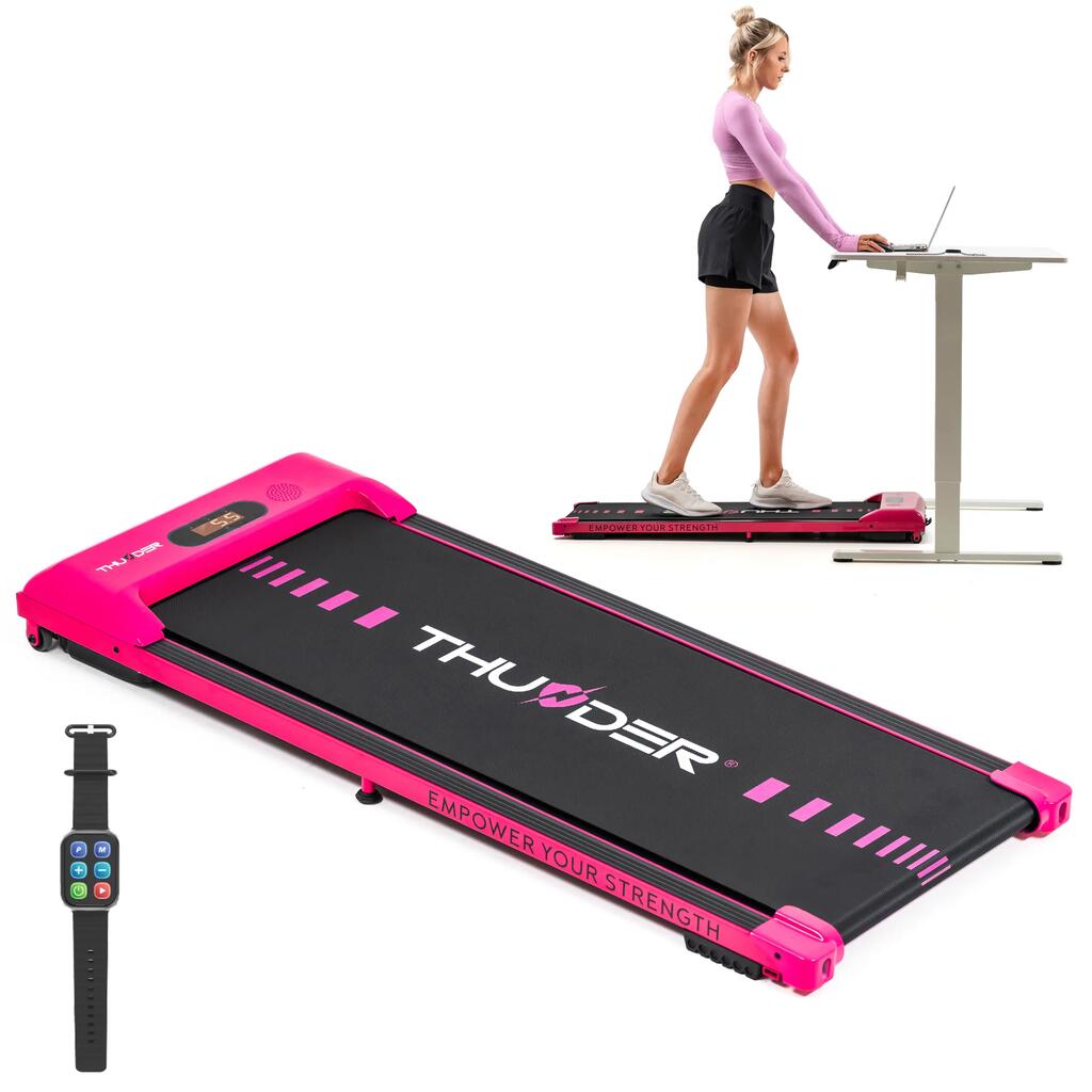 Elektrický bežecký pás slim walkingpad domov pod stôl Thunder IDEA-PINK