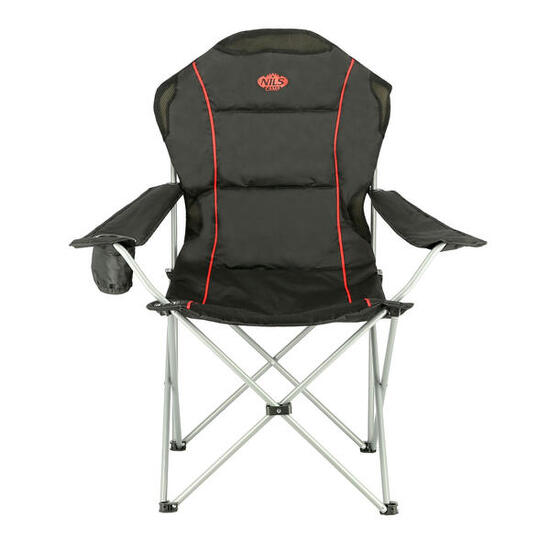 Fauteuil de camping pliable 130 kg avec accoudoirs réglables NILS CAMP NC3080