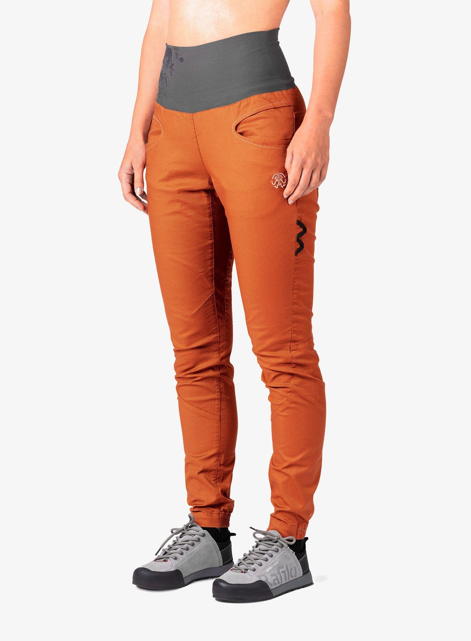 Calças de escalada respiráveis para mulher com cintura ajustável RAFIKI laranja 4/7