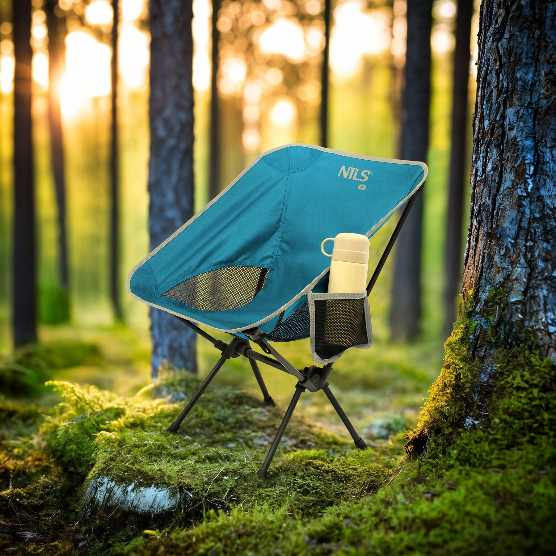 Opvouwbare campingstoel compact 120 kg NILS CAMP NC3320 – voor camping 2/7