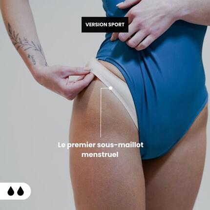 Bas Sous-Maillot Menstruel Invisible Sport - Flux Moyen - Ado & Adulte - Duna