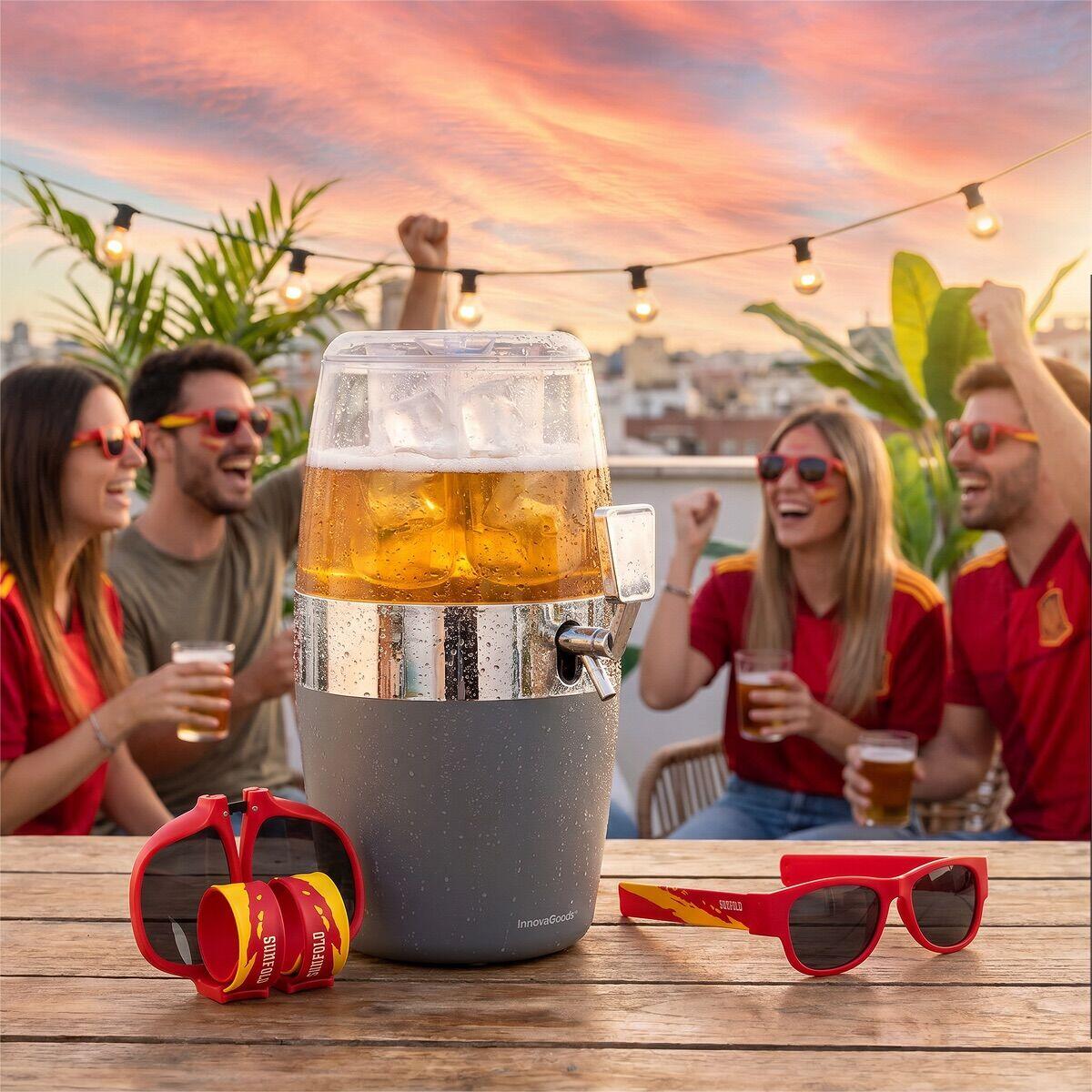 Pakket biertap InnovaGoods en 2 zonnebrillen Sunfold Spain Red 2/5