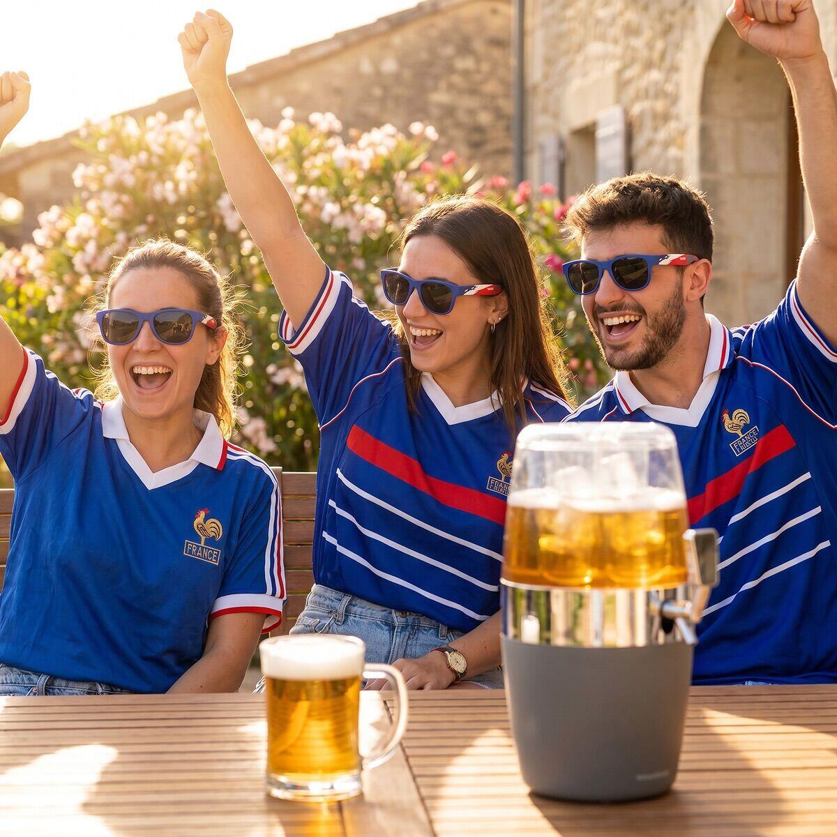 Pack distributeur de bière InnovaGoods et 2 lunettes de soleil Sunfold France 4/5