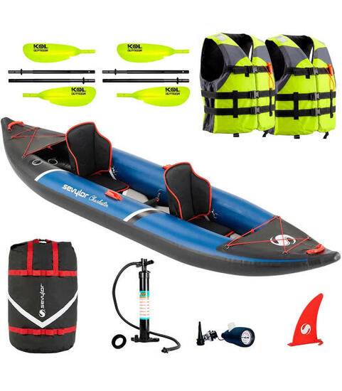 Kayak gonflable Sevylor Charleston 2 places fond Drop Stitch pack complet