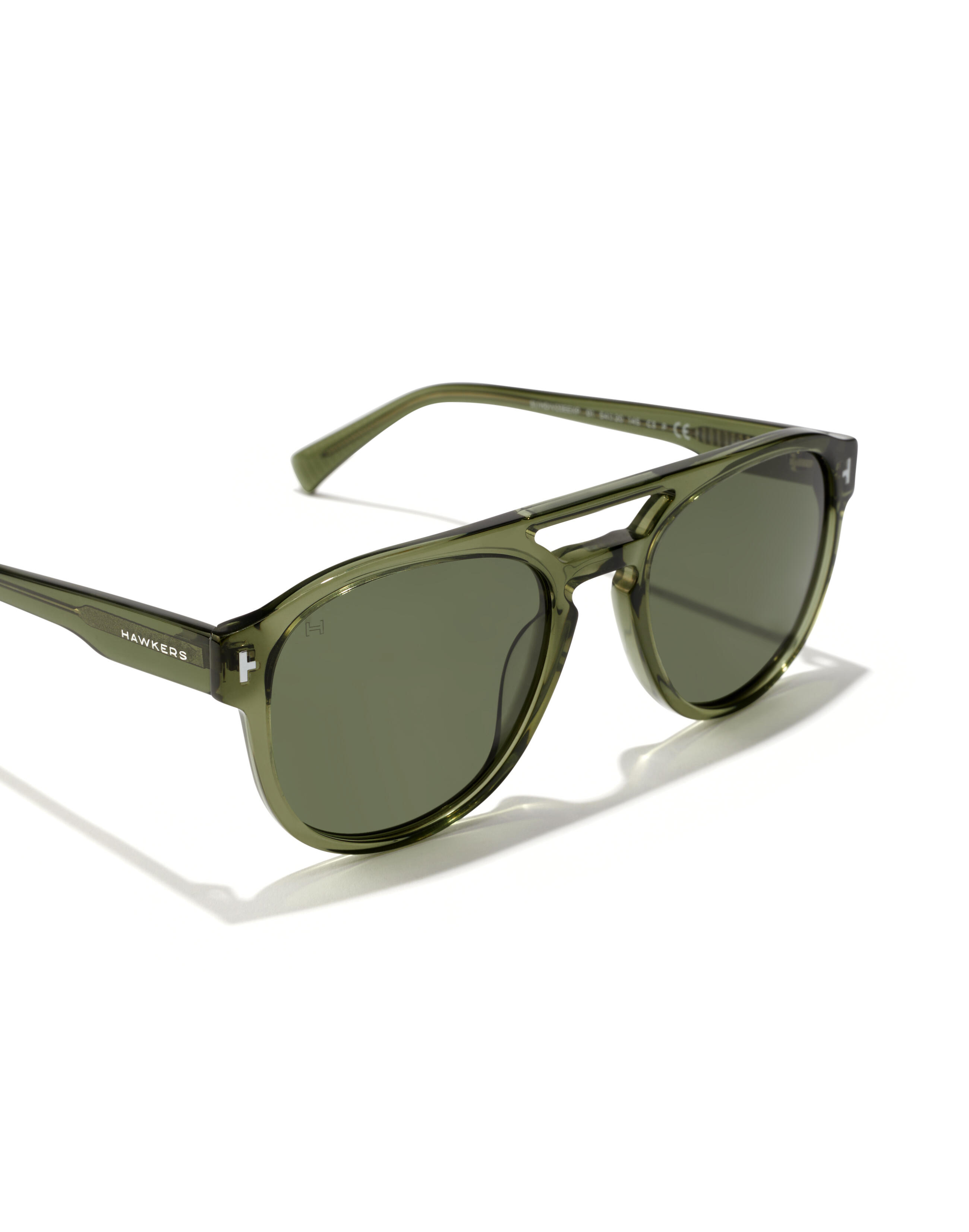HAWKERS Lunettes de soleil pour hommes et femmes POLARIZED GREEN ALLIGATOR DIVER 5/8