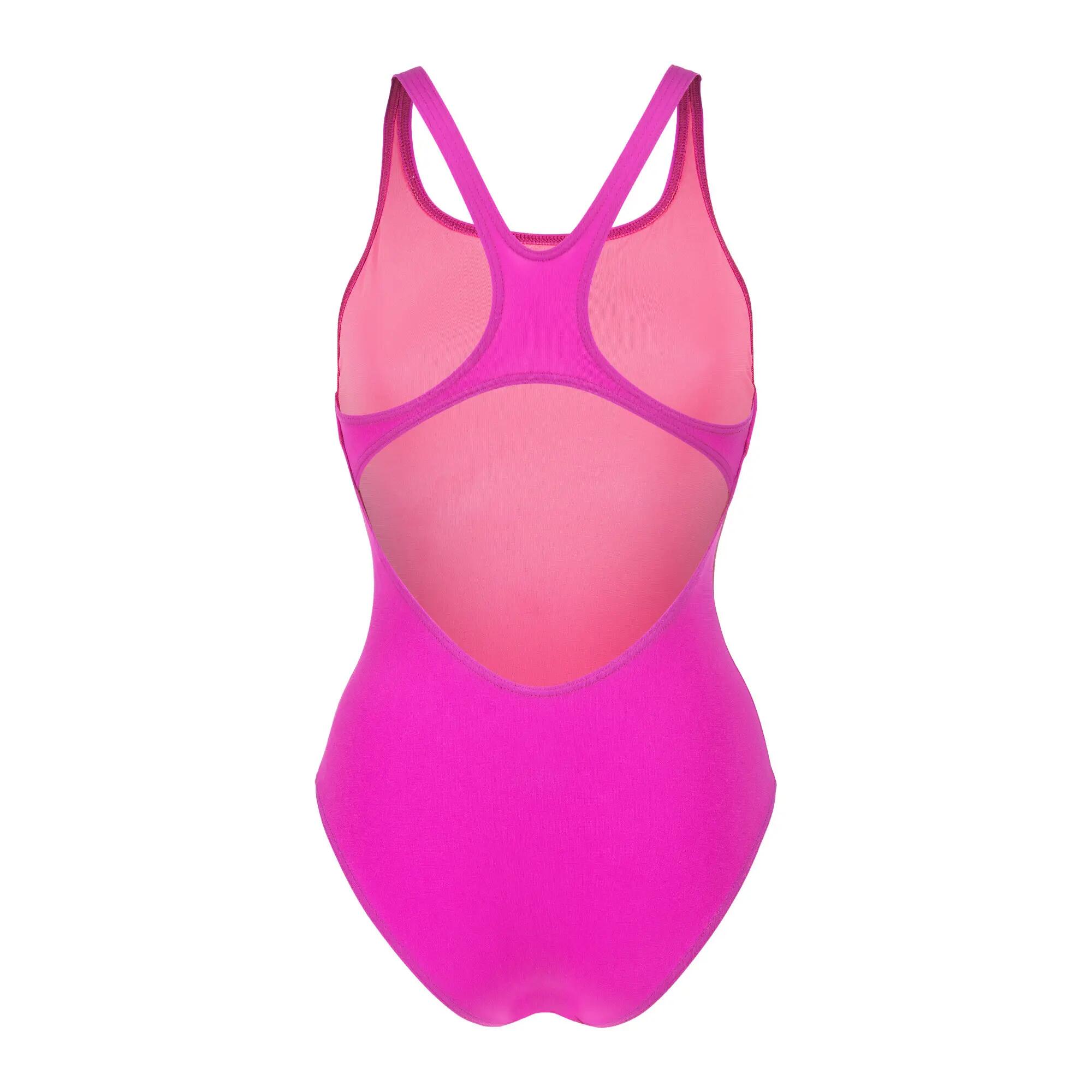 Arena Team Swim Pro effen zwempak - fuchsia/groen 10/12