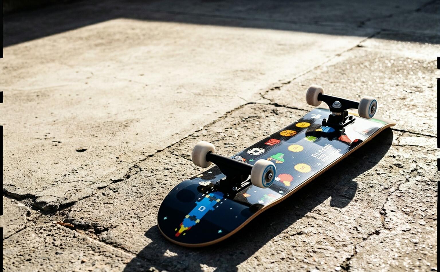 Skateboard OLSSON SPEEDY - 31,75"x8" Roues CREEK SHR 53MM Roulements ABEC7 4/6