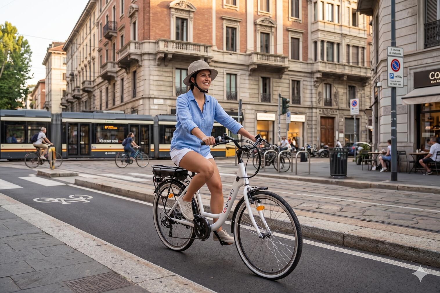 BICI DA CITTA DENVER E4000 BIANCA 4/5