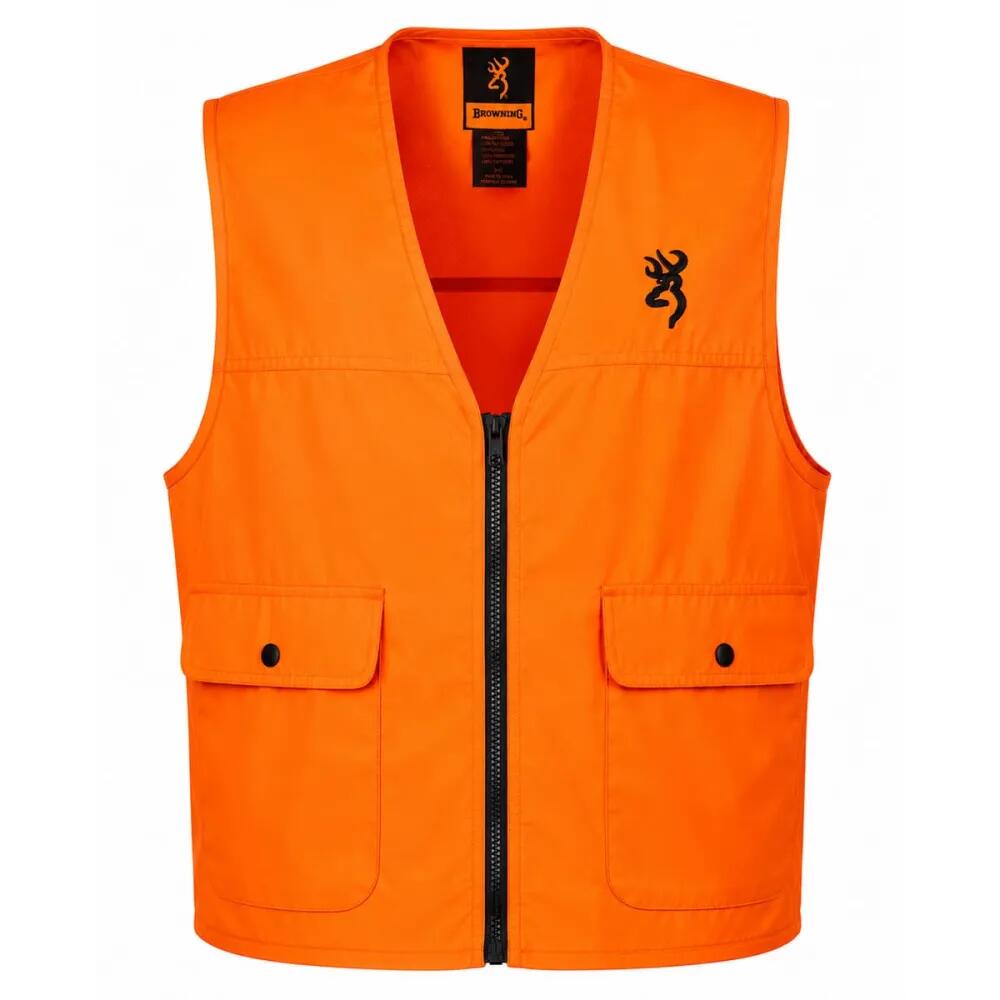 Gilet Sicurezza da Caccia Browning Blaze Arancio Alta Visibilita 3/5