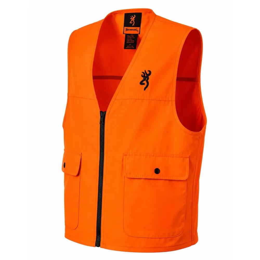 Gilet Sicurezza da Caccia Browning Blaze Arancio Alta Visibilita 2/5