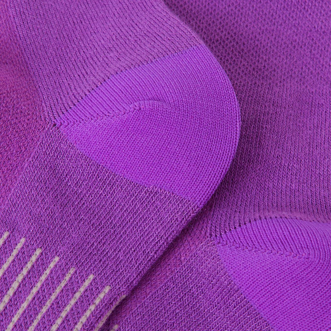 Chaussettes Endura Coolmax Race Femme Violet/Gris/Noir (Lot de 3) 5/7