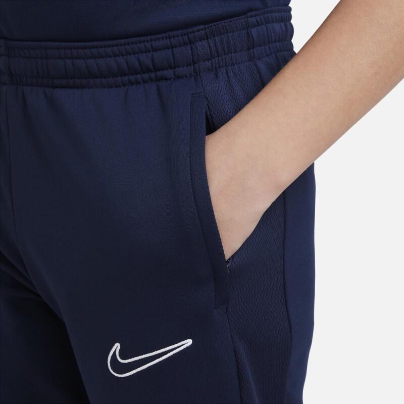 Pantalón Nike entrenamiento niño slim cintura baja azul marino/blanco 3/5
