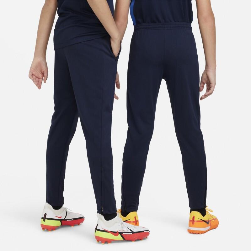 Pantalón Nike entrenamiento niño slim cintura baja azul marino/blanco 2/5