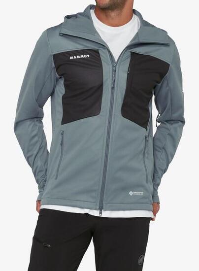 Giacca softshell Mammut Ultimate VIII SO Uomo Nero/Grigio