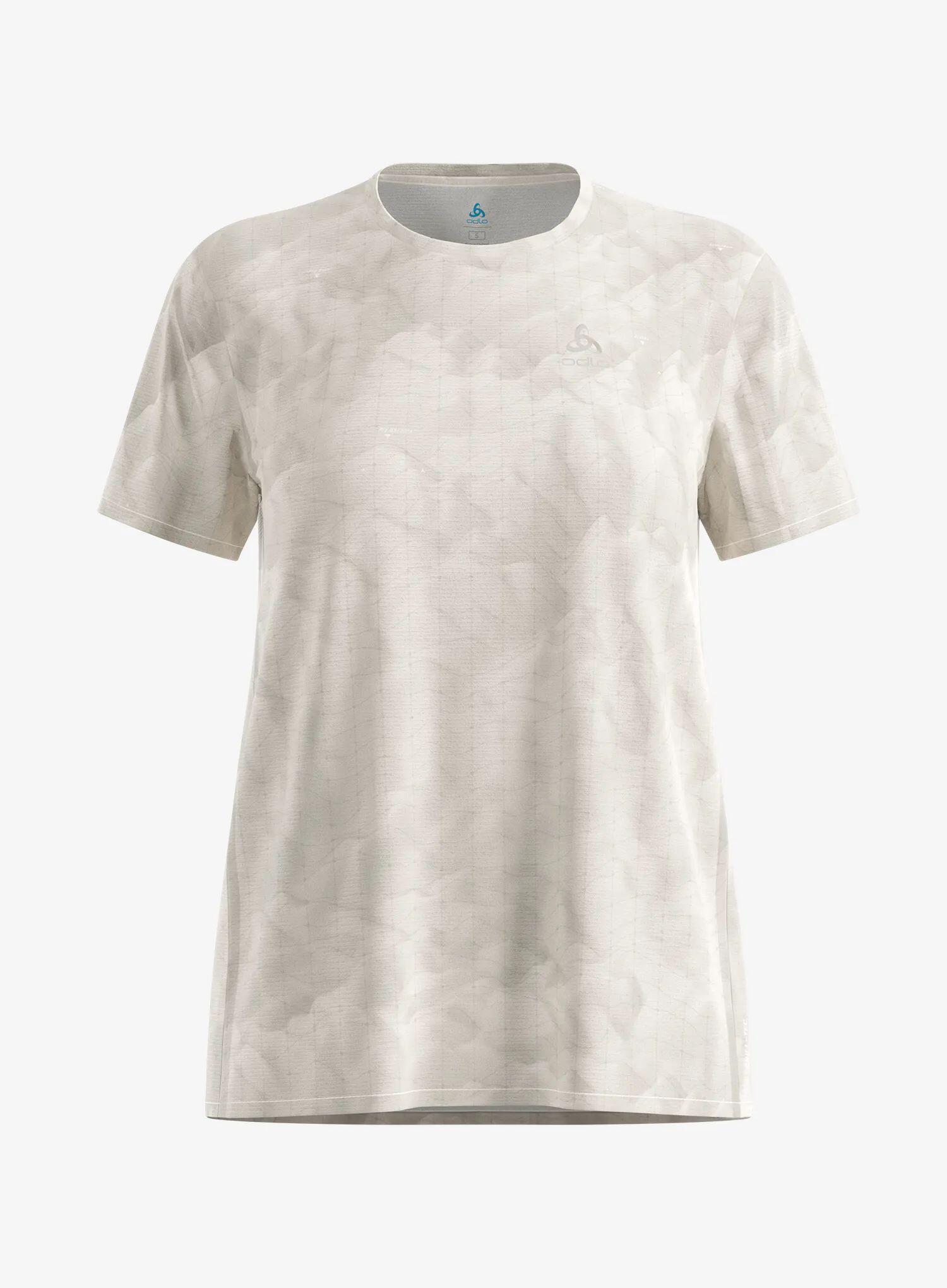 Koszulka do biegania damska Odlo Zeroweight Chill-Tec Print Crew Neck S/S 6/7