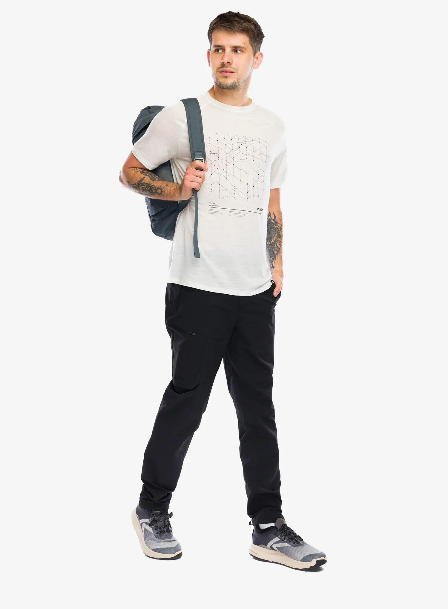 Koszulka merino Odlo Merino Tencel Hyper Map Crew Neck S/S 2/7