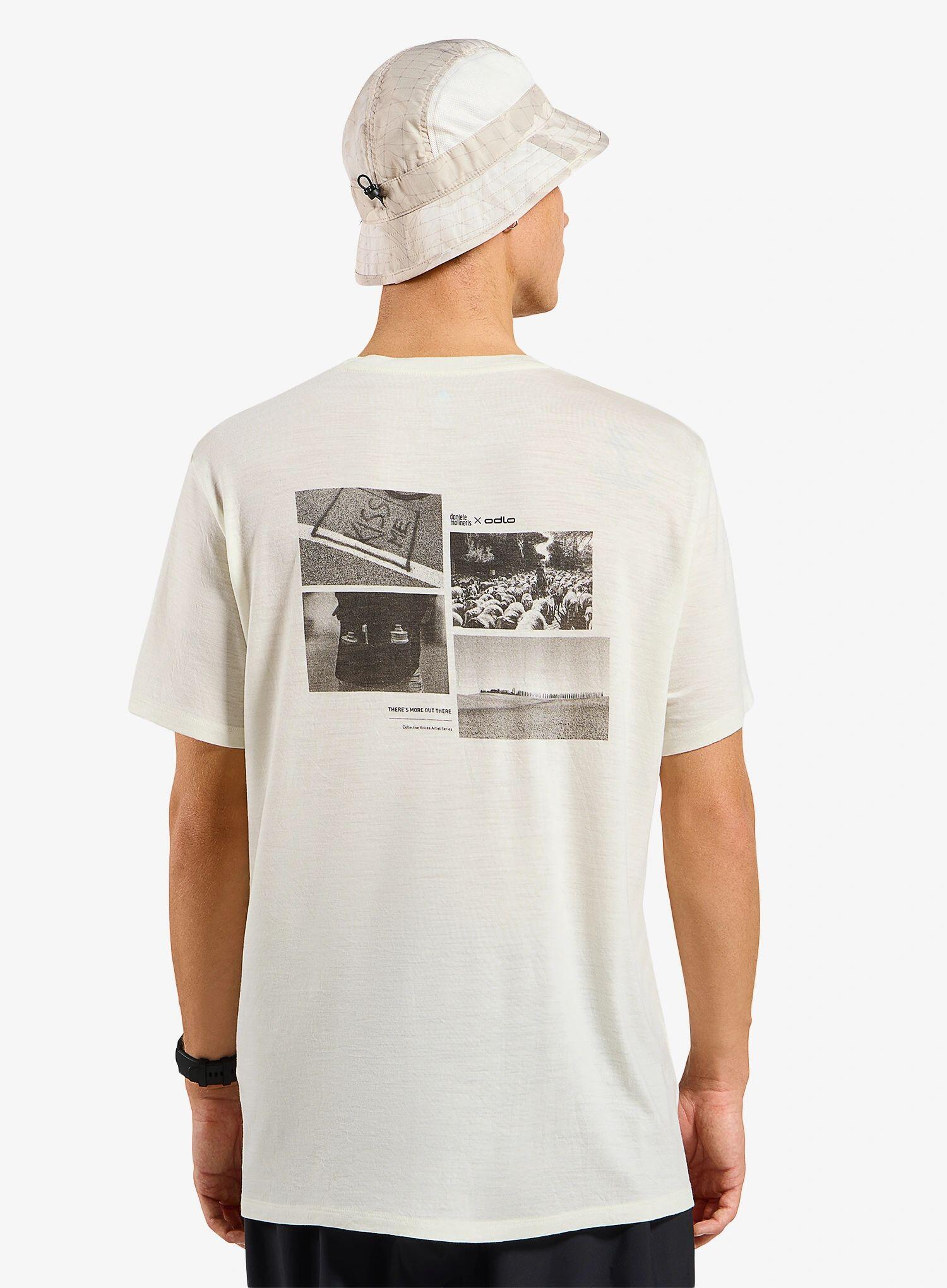 Koszulka z nadrukiem Odlo Merino 160 Postcards Crew Neck S/S 2/6