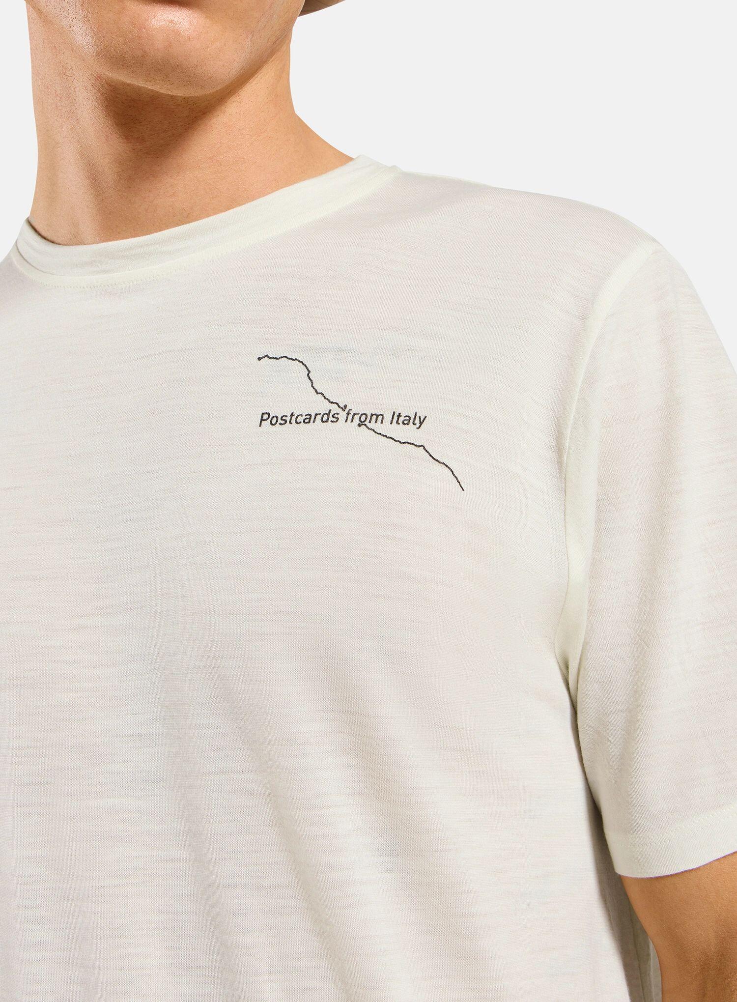 Koszulka z nadrukiem Odlo Merino 160 Postcards Crew Neck S/S 5/6