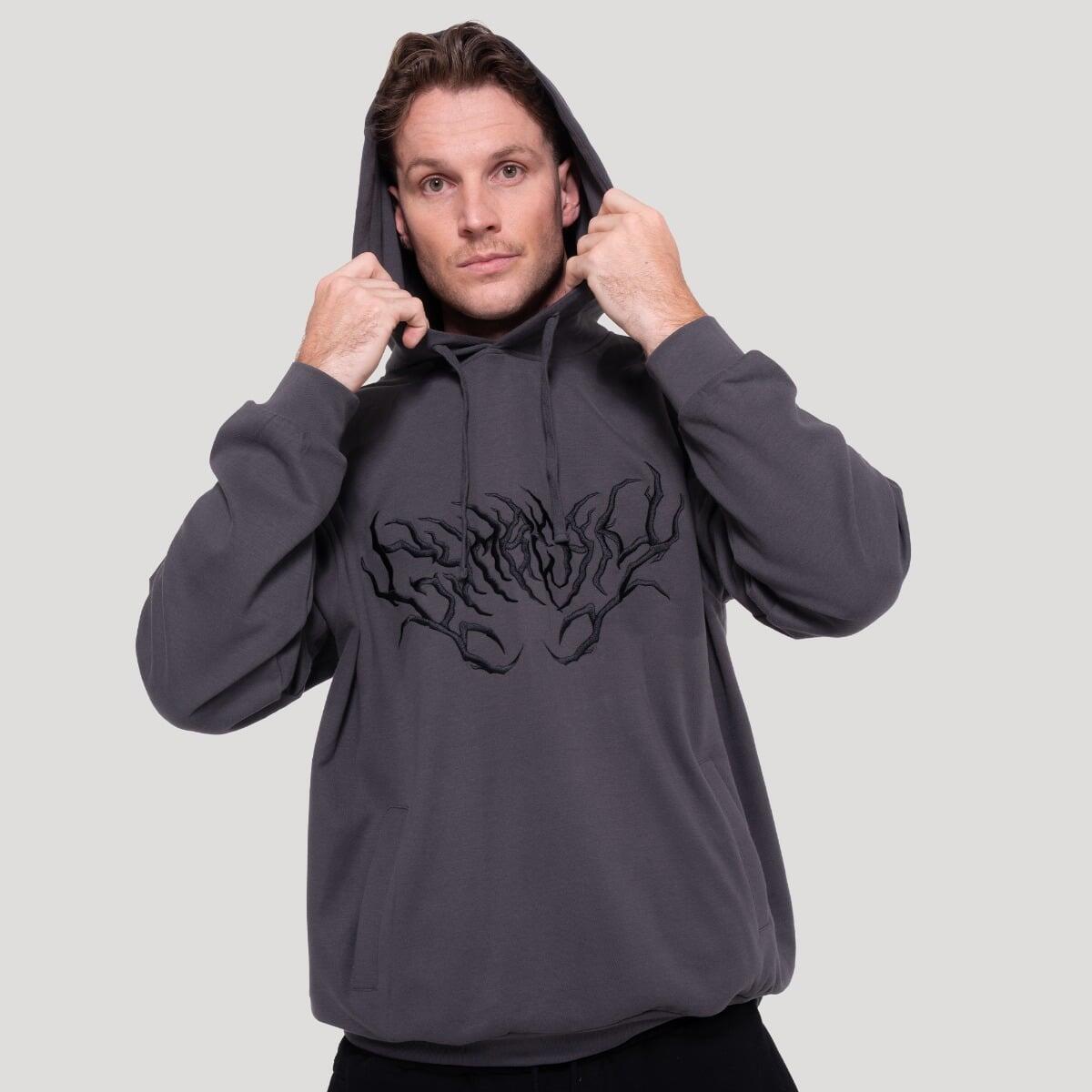 Bluza męska fitness z kapturem oversize Thorn 2/7