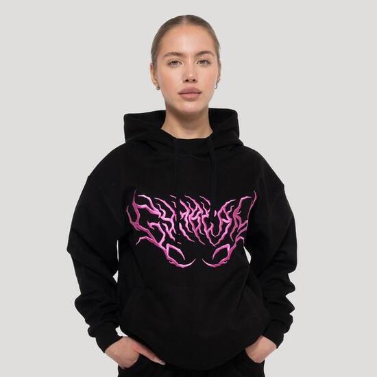 Bluza damska fitness z kapturem oversize Thorn