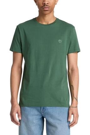 T-shirt - sportkleding - Heren - Regular fit, ronde hals - bosgroen