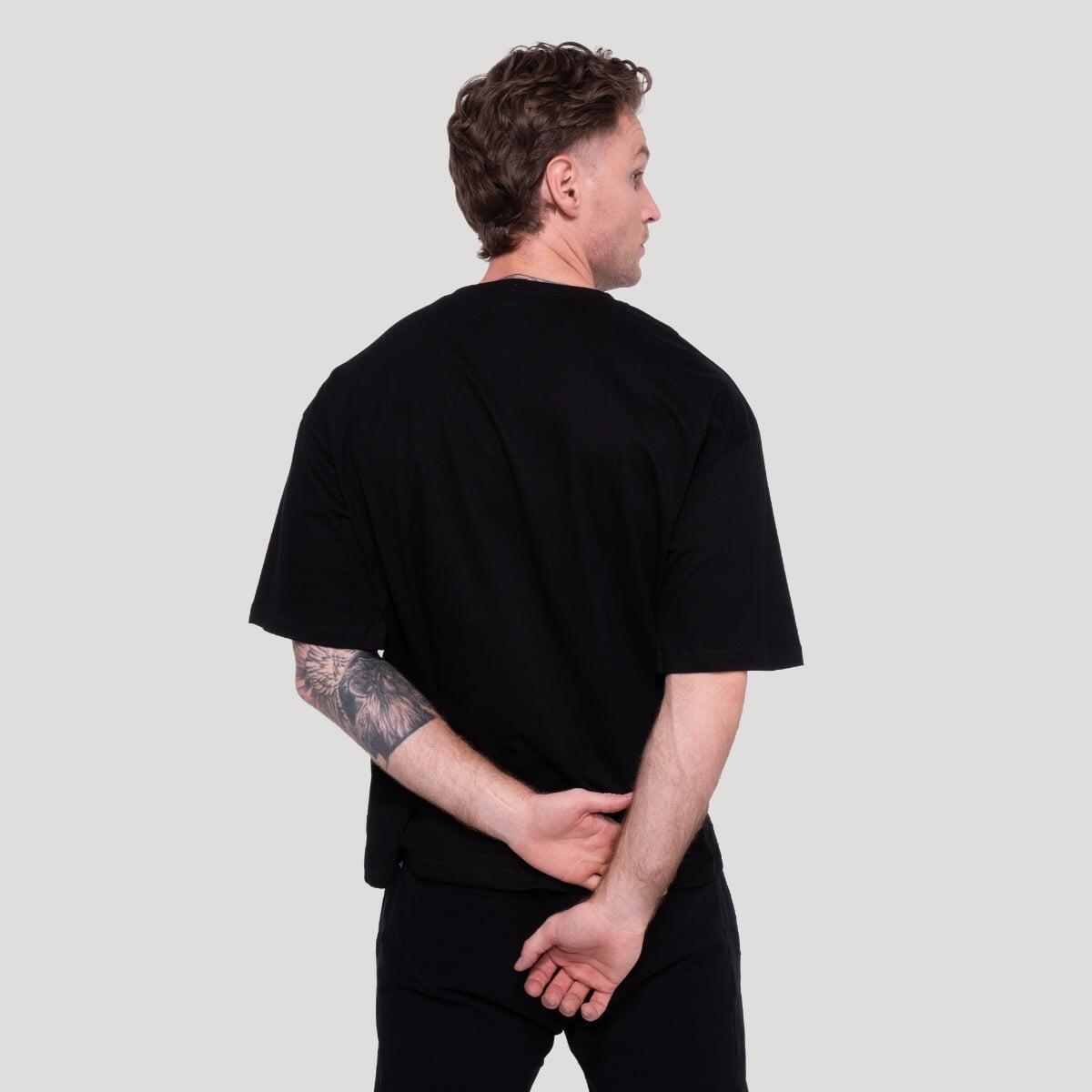 Koszulka męska fitness oversize czarna Thorn 4/6