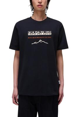 T-shirt - casual - heren - sanem - regular fit - zwart