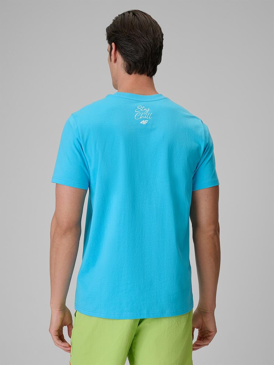 T-shirt regular z nadrukiem męski 4F 4FRSS26TTSHM4303 2/7