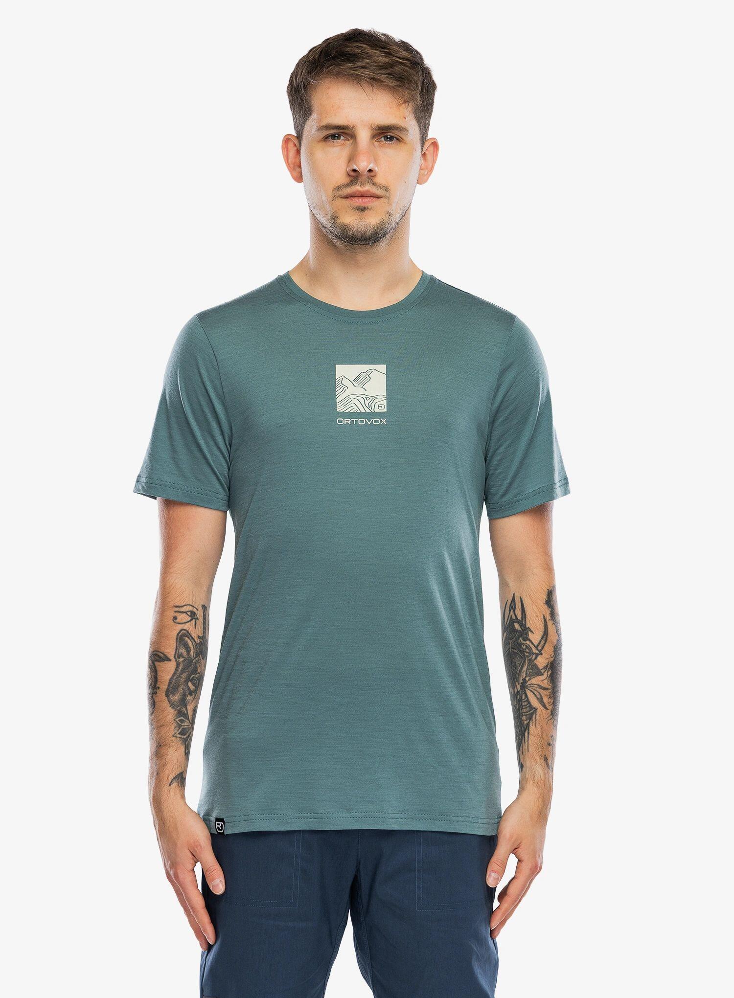 Koszulka merino Ortovox 120 Cool Tec Abstract TS 7/7