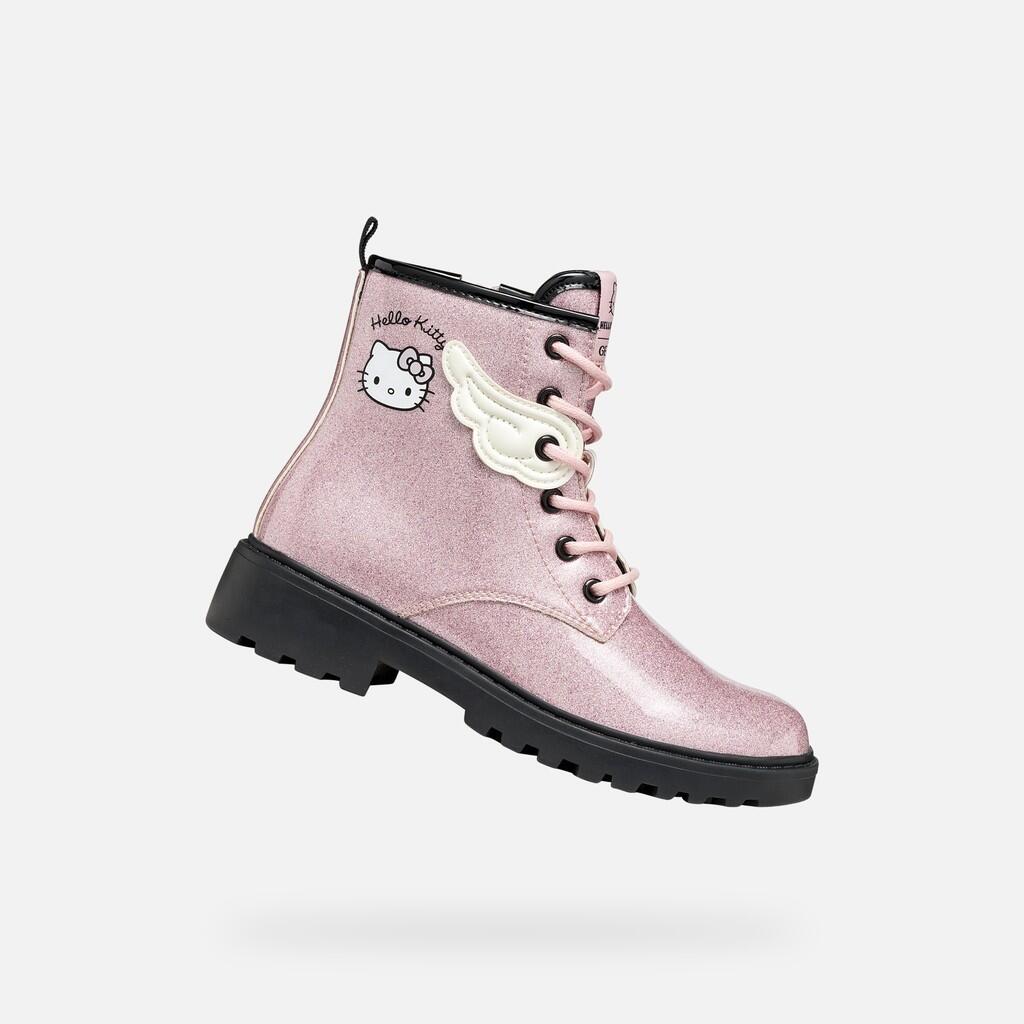 Bottines Fille J CASEY GIRL Rose/Noir 1/7