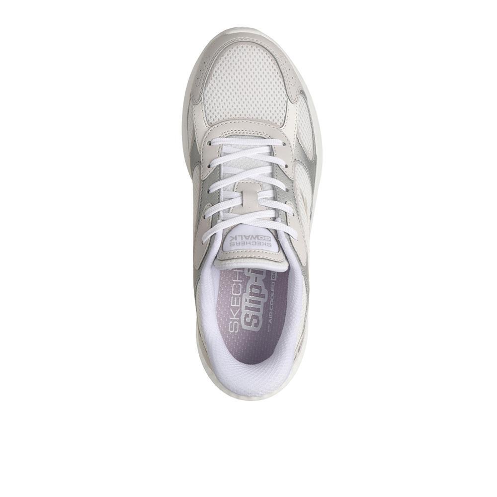Zapatillas Sckechers Mujer Slip-ins: Go Walk Now - Aura Blanco 3/4